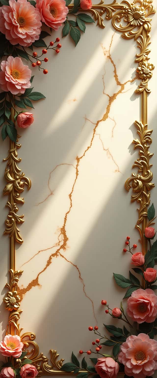 Elegant Marble and Floral Design Phone Case Elegant Marble and Floral Design Phone Case