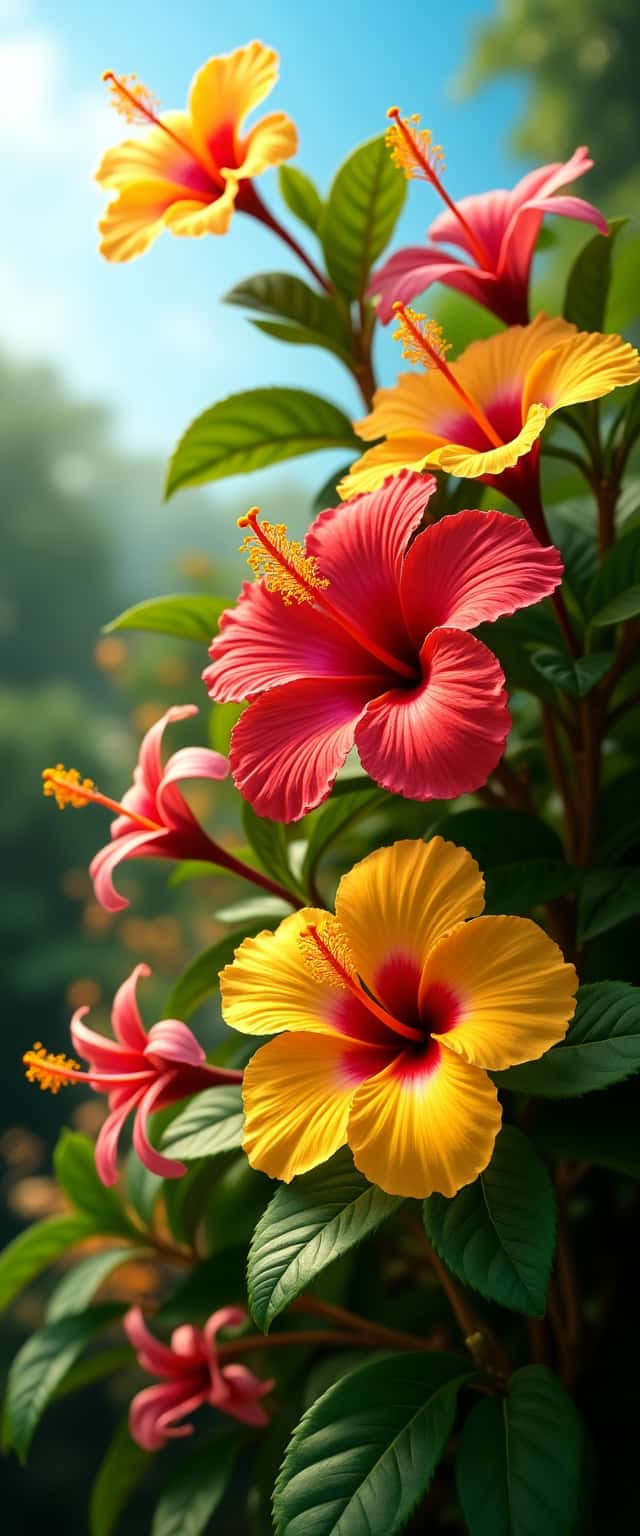 Tropical Hibiscus Flower Design Phone Case Tropical Hibiscus Flower Design Phone Case