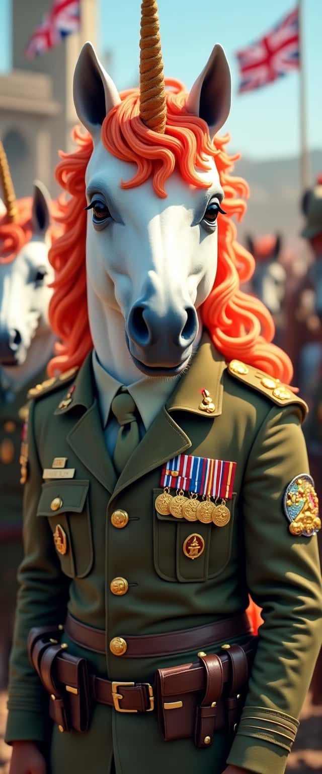 Unicorn Soldier in Military Gear Phone Case Unicorn Soldier in Military Gear Phone Case
