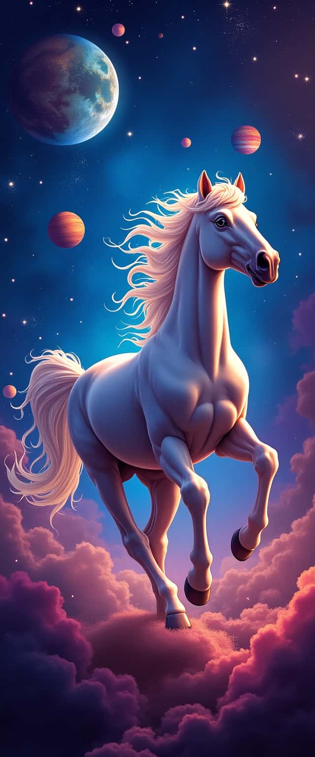Majestic Cosmic Horse Phone Case Majestic Cosmic Horse Phone Case