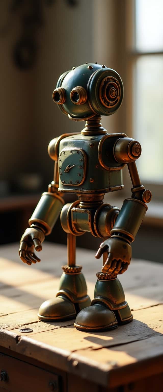Vintage-Inspired Robot Design Phone Case Vintage-Inspired Robot Design Phone Case
