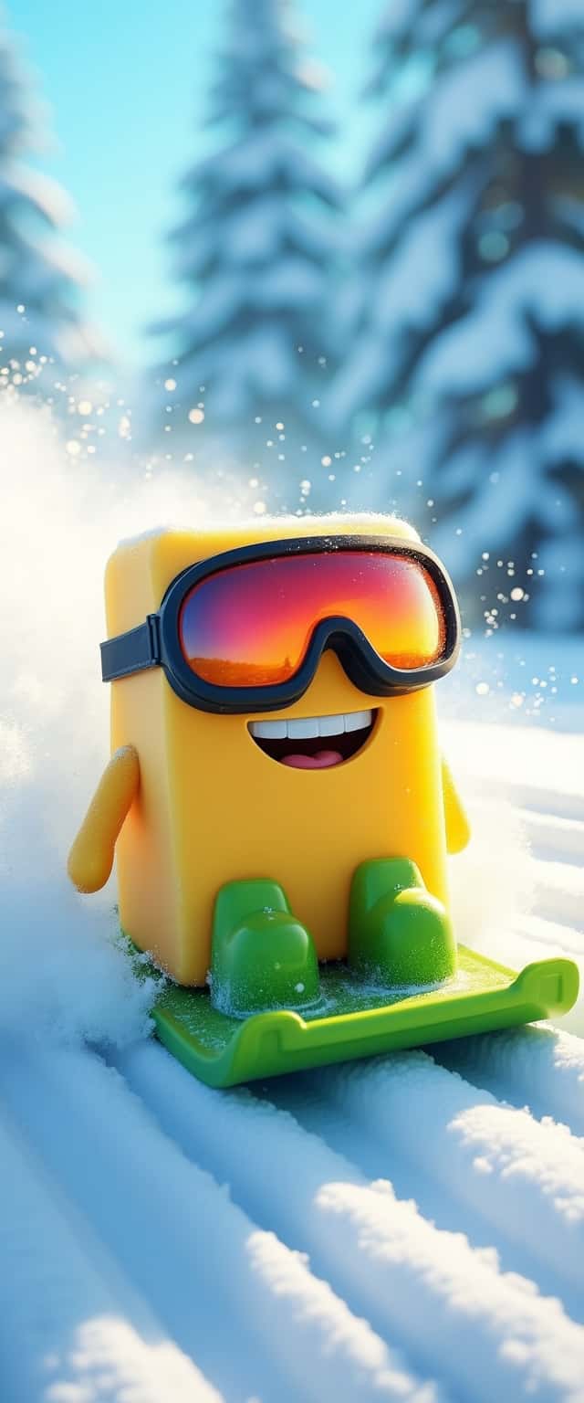 Cheerful Butter Sledding Adventure Phone Case Cheerful Butter Sledding Adventure Phone Case