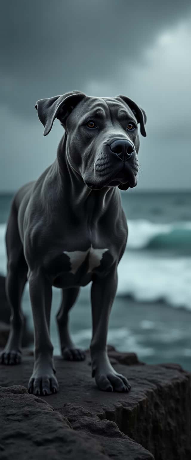 Cane Corso on Rocky Cliff Phone Case Cane Corso on Rocky Cliff Phone Case
