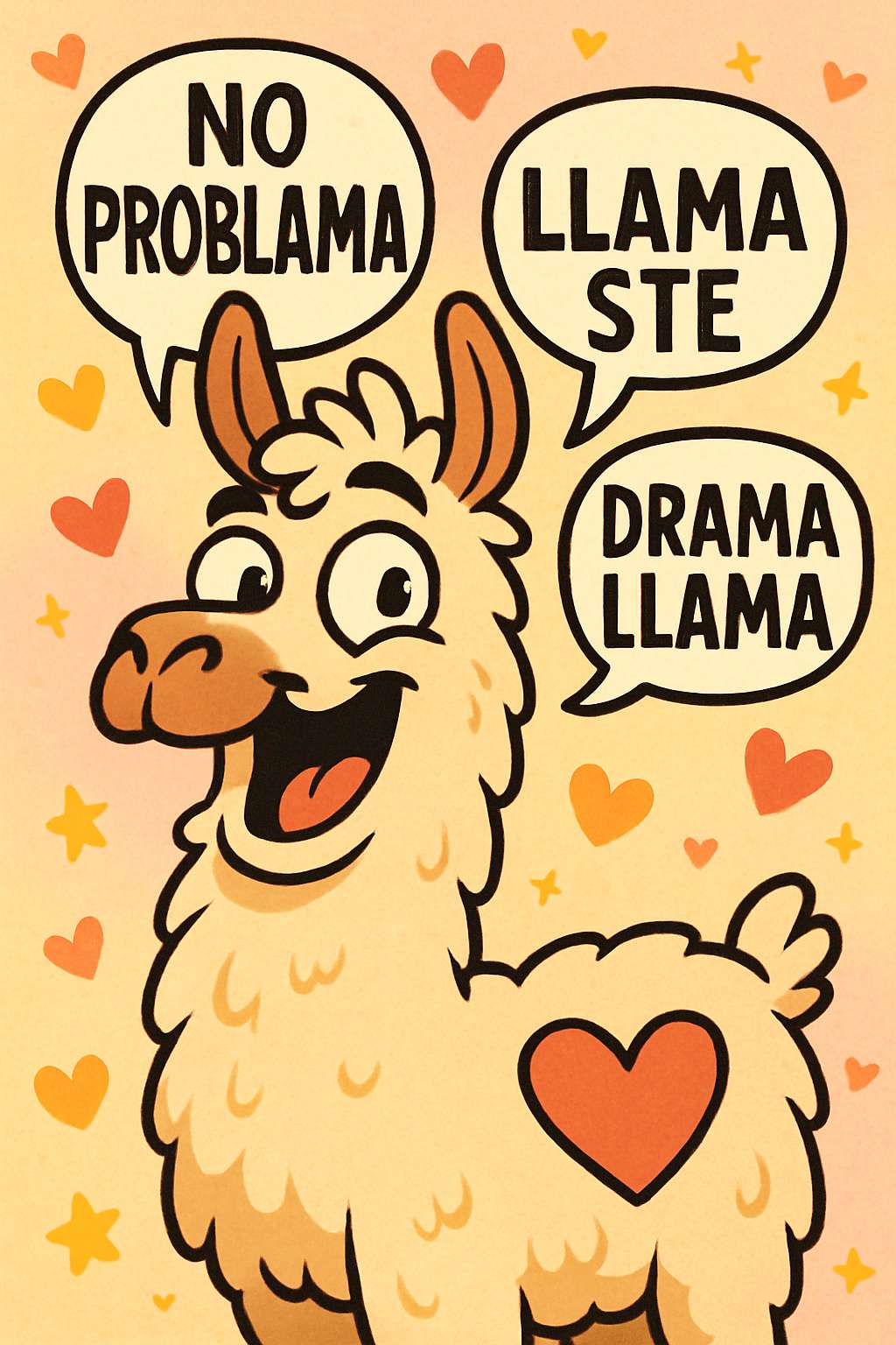 Goofy Llama with Puns Phone Case Goofy Llama with Puns Phone Case