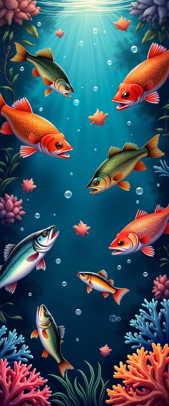 Colorful Fish Underwater Scene Phone Case