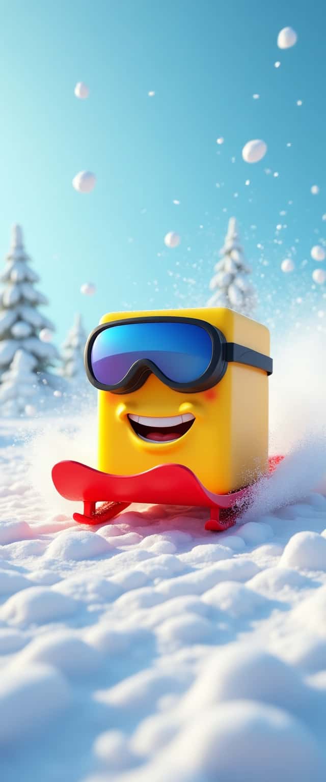 Cheeky Butter Sledding Fun Phone Case