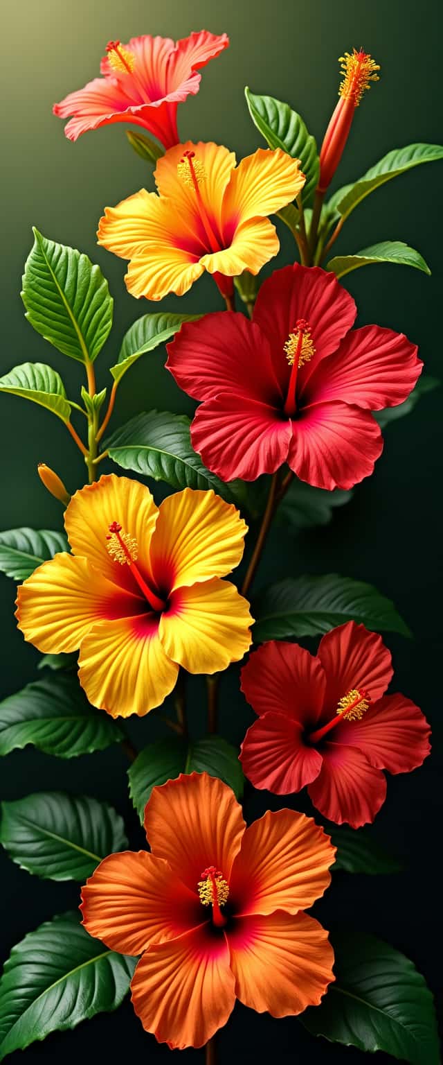 Tropical Hibiscus Floral Design Phone Case Tropical Hibiscus Floral Design Phone Case