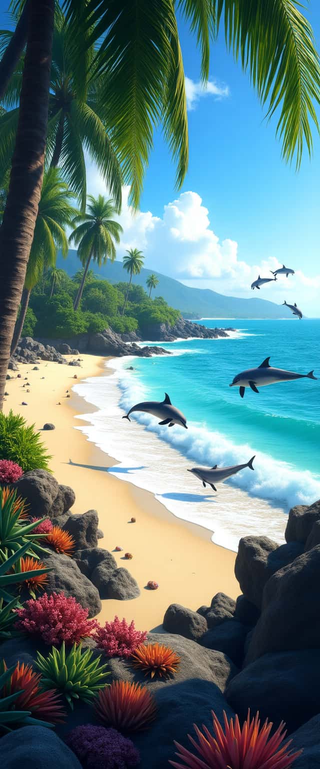 Coastal Dolphin Paradise Phone Case