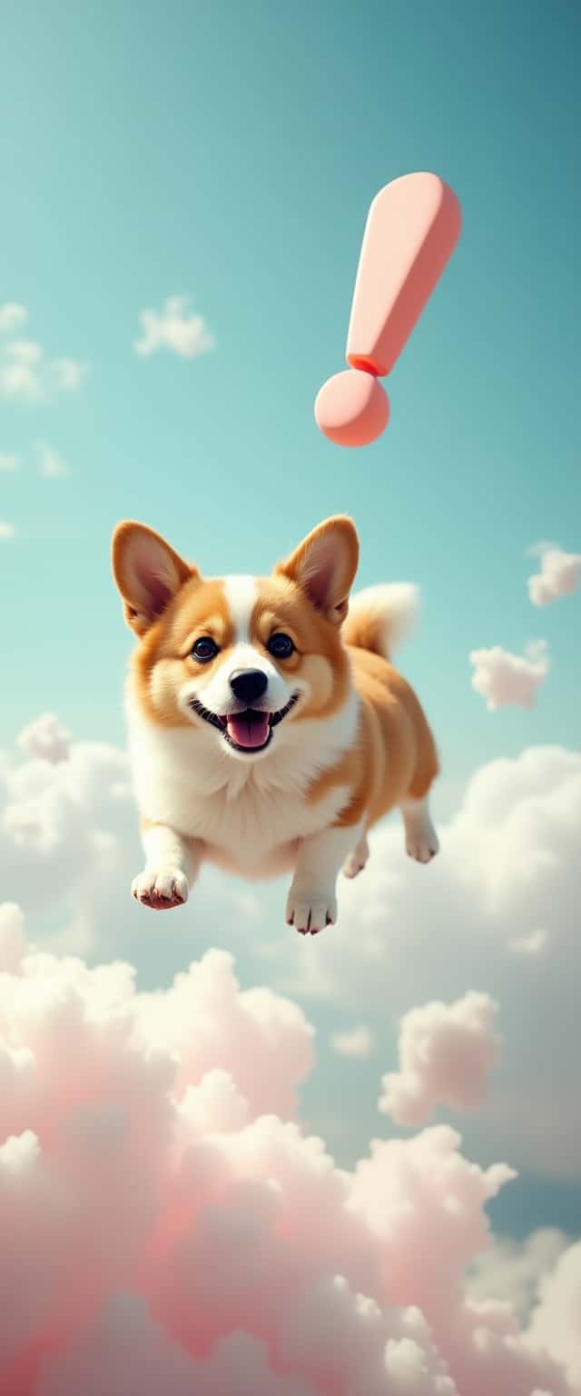 Corgi in Pastel Clouds Phone Case
