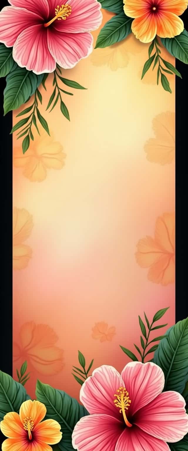 Oversized Hibiscus Floral Phone Case
