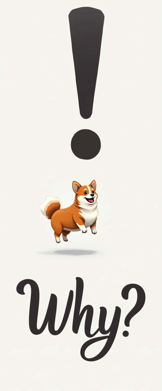 Floating Corgi with Exclamation Phone Case Floating Corgi with Exclamation Phone Case