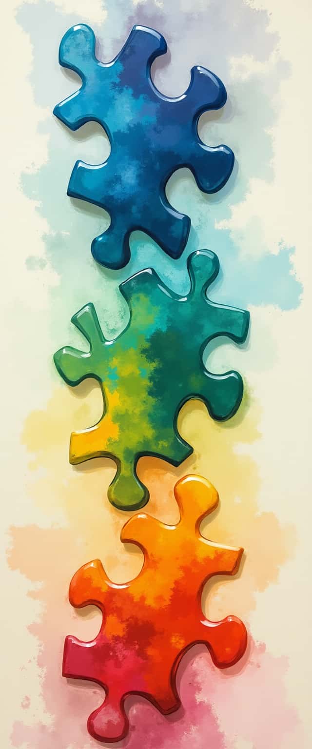 Kaleidoscope Puzzle Pieces Design Phone Case