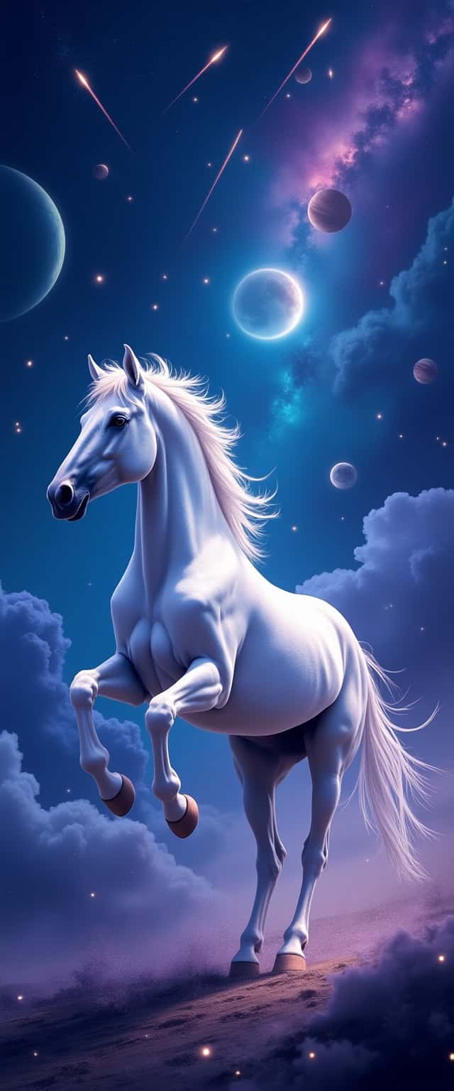 Cosmic Horse Landscape Phone Case Cosmic Horse Landscape Phone Case