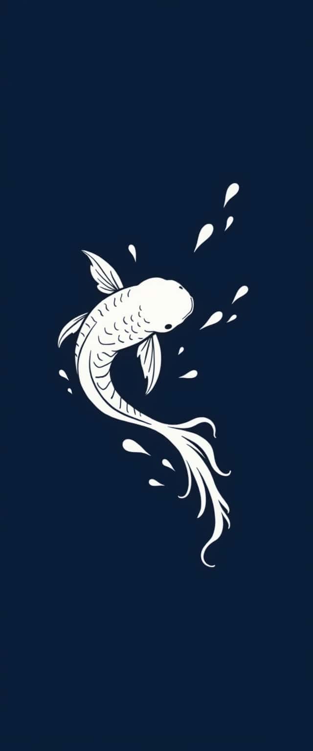 Stylized Koi Fish Design Phone Case Stylized Koi Fish Design Phone Case