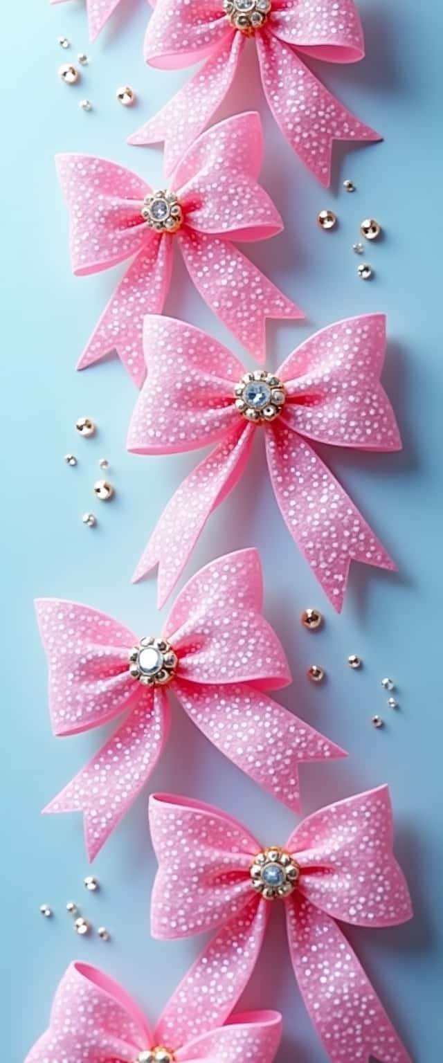 pink glitter bows design Phone Case pink glitter bows design Phone Case