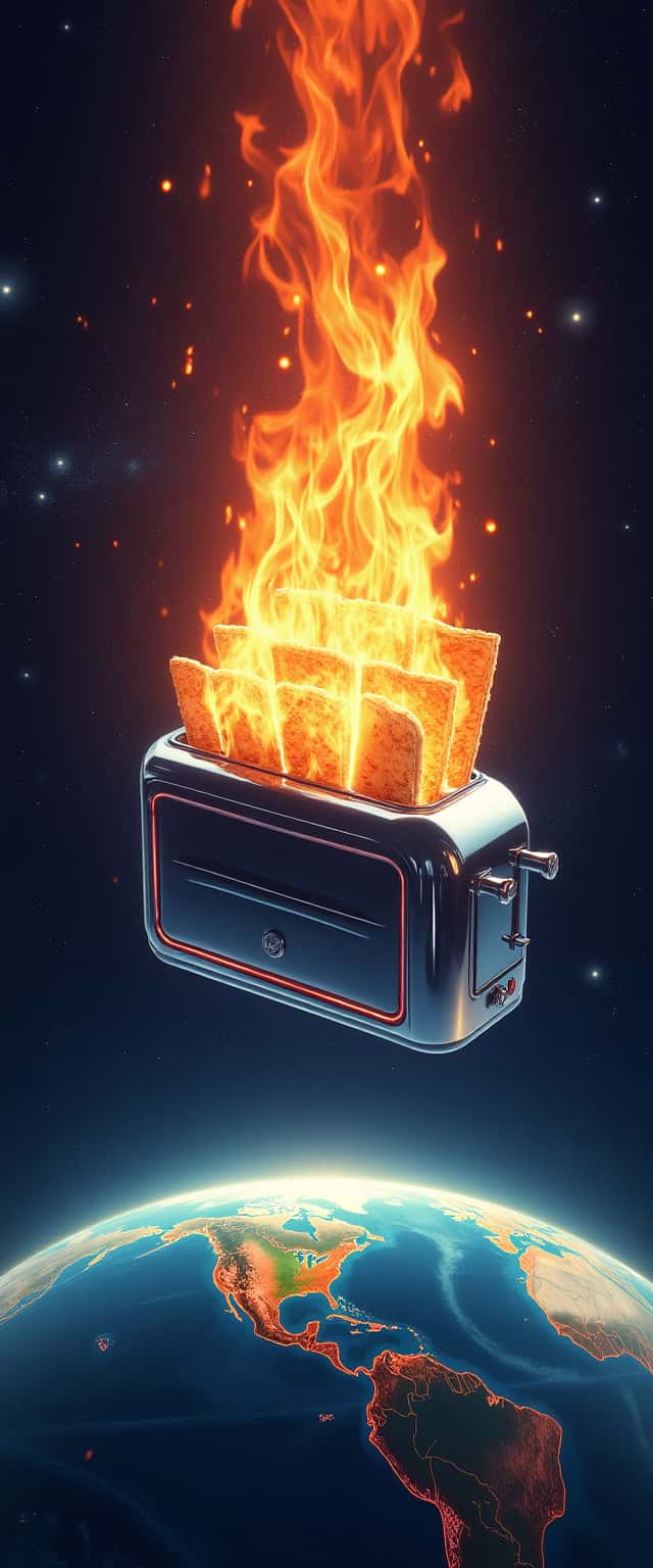 Chrome Toaster Galaxy Launch Phone Case