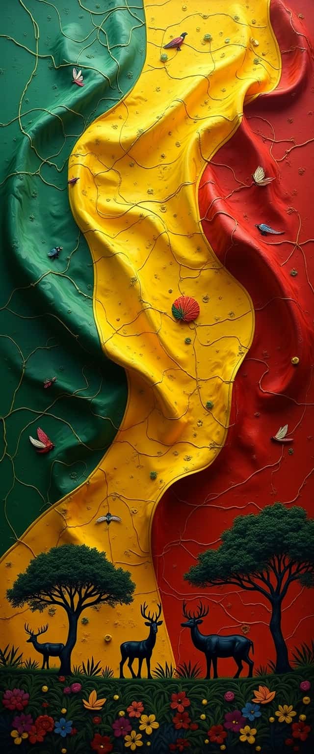Mali Flag and Africa Map Collage Phone Case Mali Flag and Africa Map Collage Phone Case