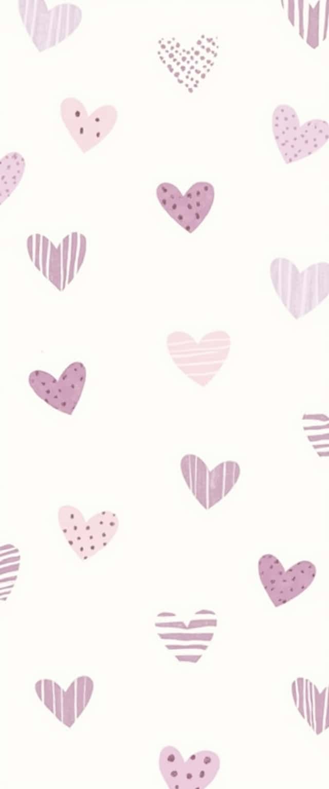 Pattern of Hand-Drawn Hearts Phone Case