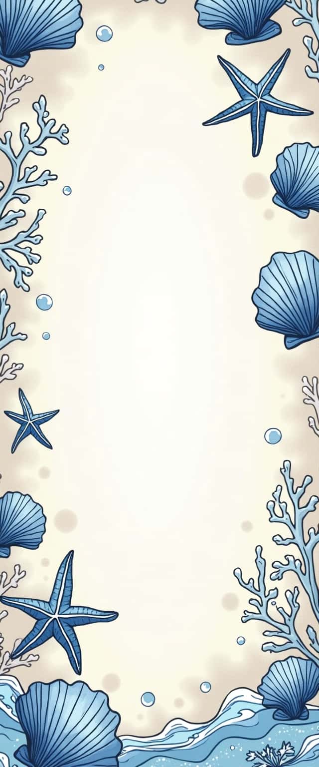 Coastal Nautical Seashell Design Phone Case Coastal Nautical Seashell Design Phone Case