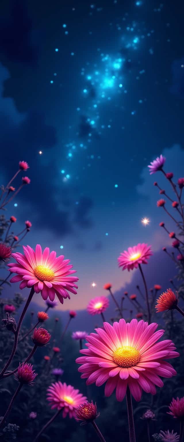 Cosmic Garden Nightscape Phone Case