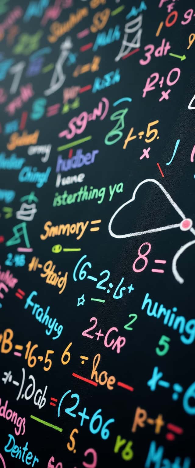 Chalkboard Math Expressions Design Phone Case Chalkboard Math Expressions Design Phone Case
