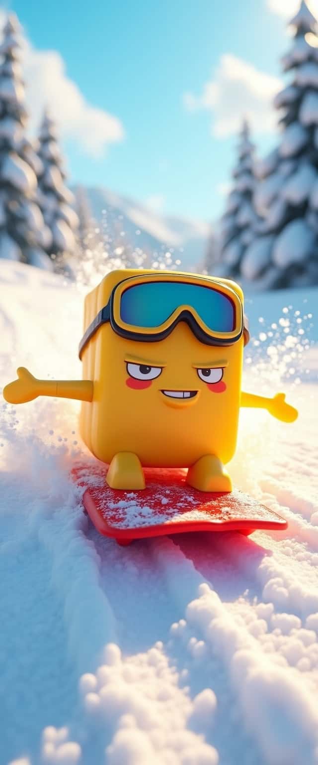Mischievous Butter on Sled Phone Case