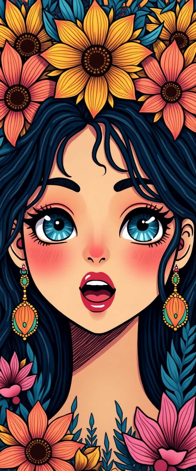 Empowered Feminine Portrait Design Phone Case