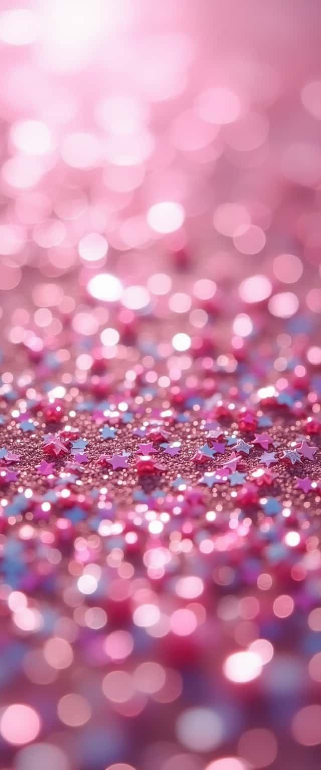 Textured Silver and Pink Sparkles Phone Case