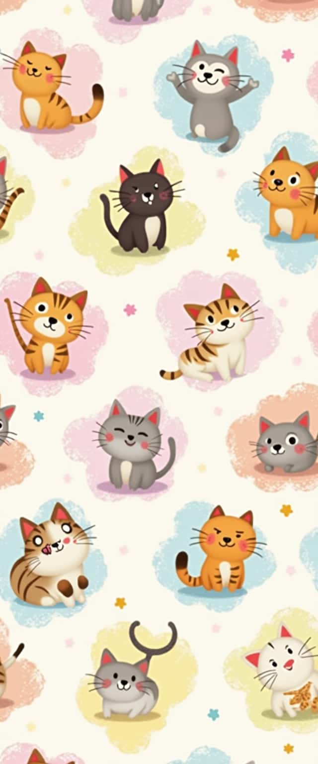 Cats Pattern Phone Case Design Cats Pattern Phone Case Design