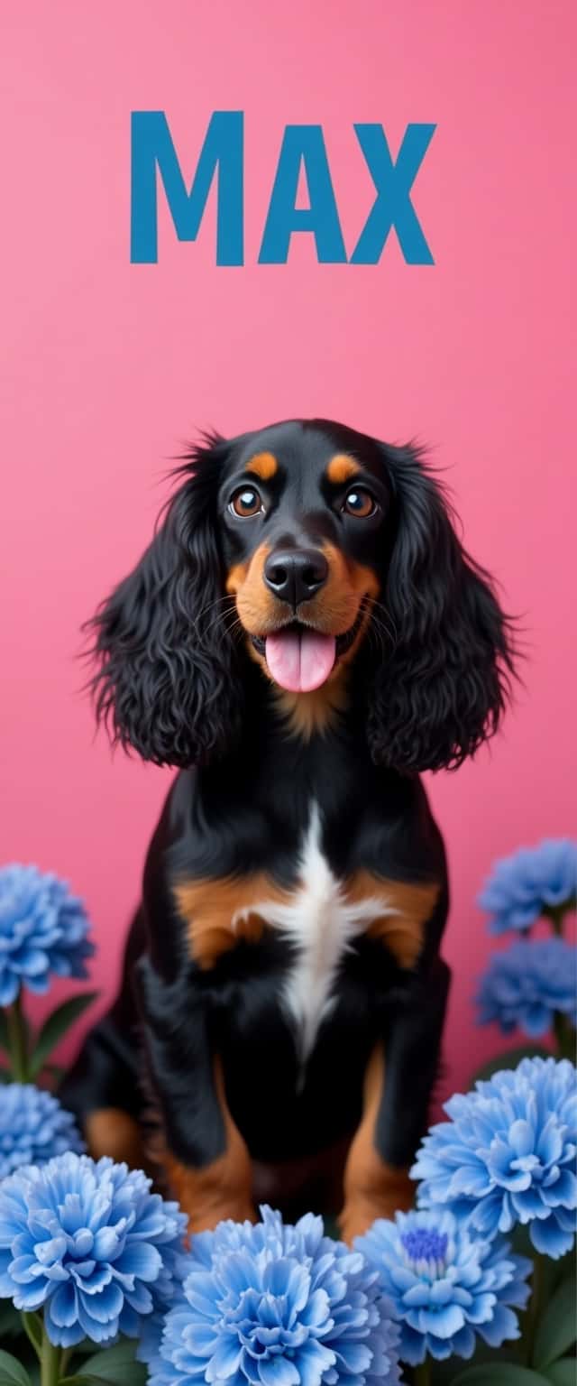 Cocker Spaniel with Flowers Phone Case