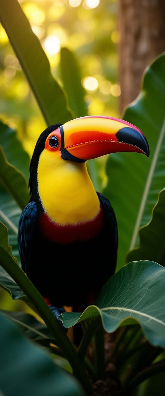 Toucan Among Broad Leaves Phone Case Toucan Among Broad Leaves Phone Case