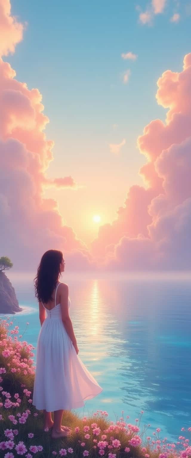 Pastel Sunset Landscape Phone Case