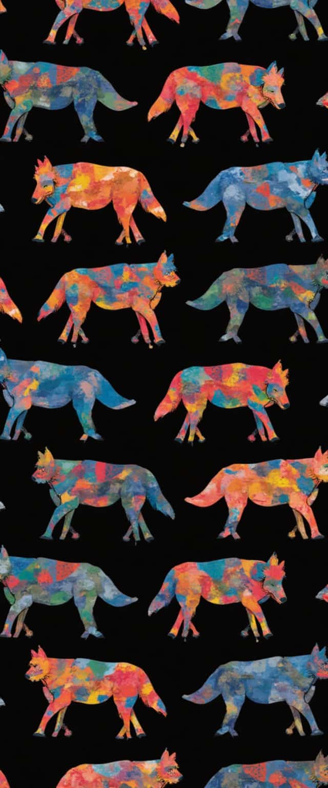 Geometric Wolf Pattern Design Phone Case Geometric Wolf Pattern Design Phone Case