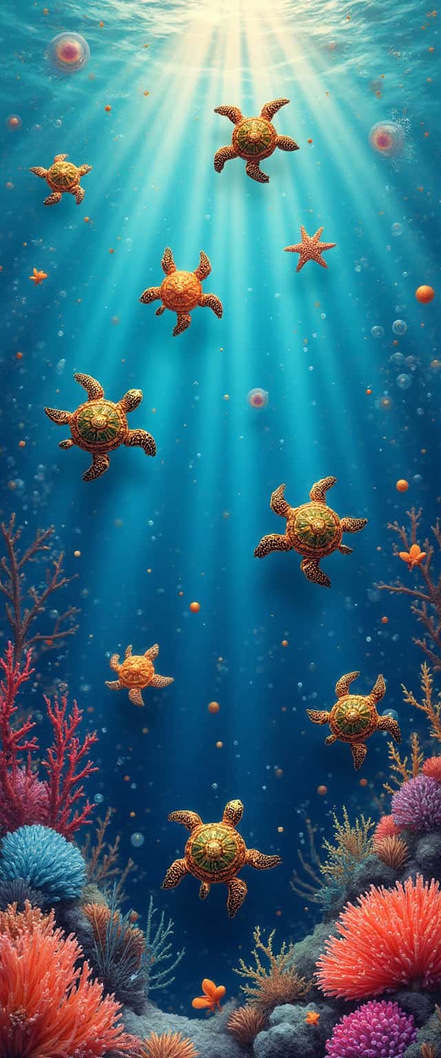 Underwater Life Pattern Design Phone Case
