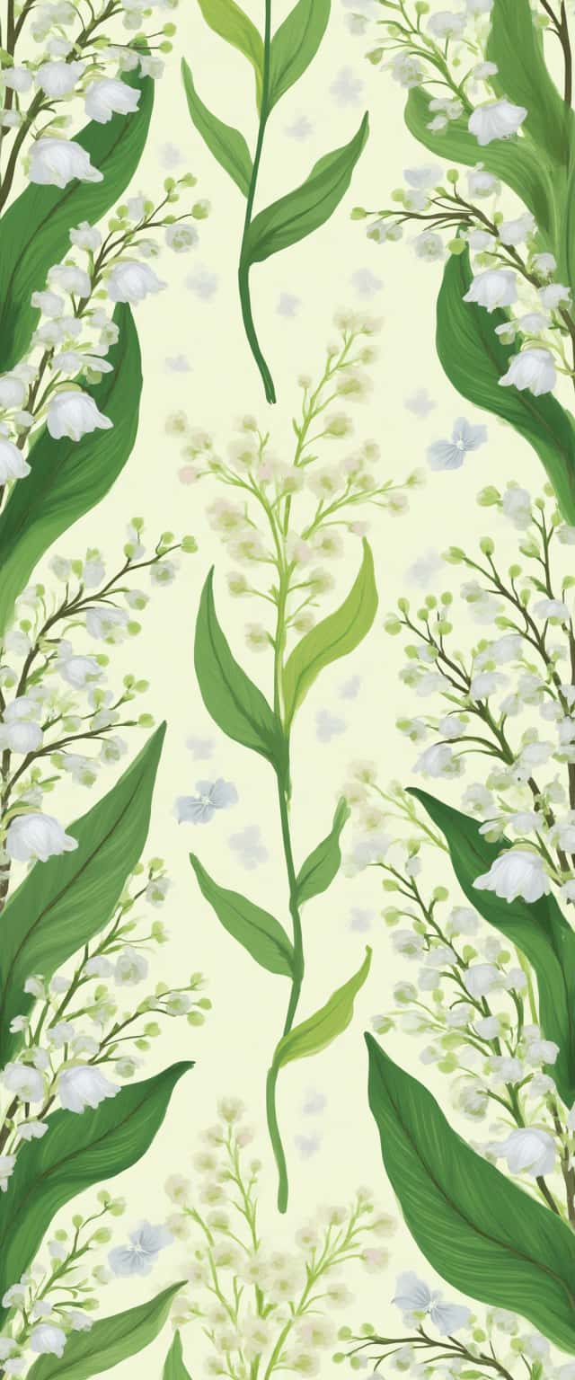 Cartoon Lilies of the Valley Pattern Phone Case