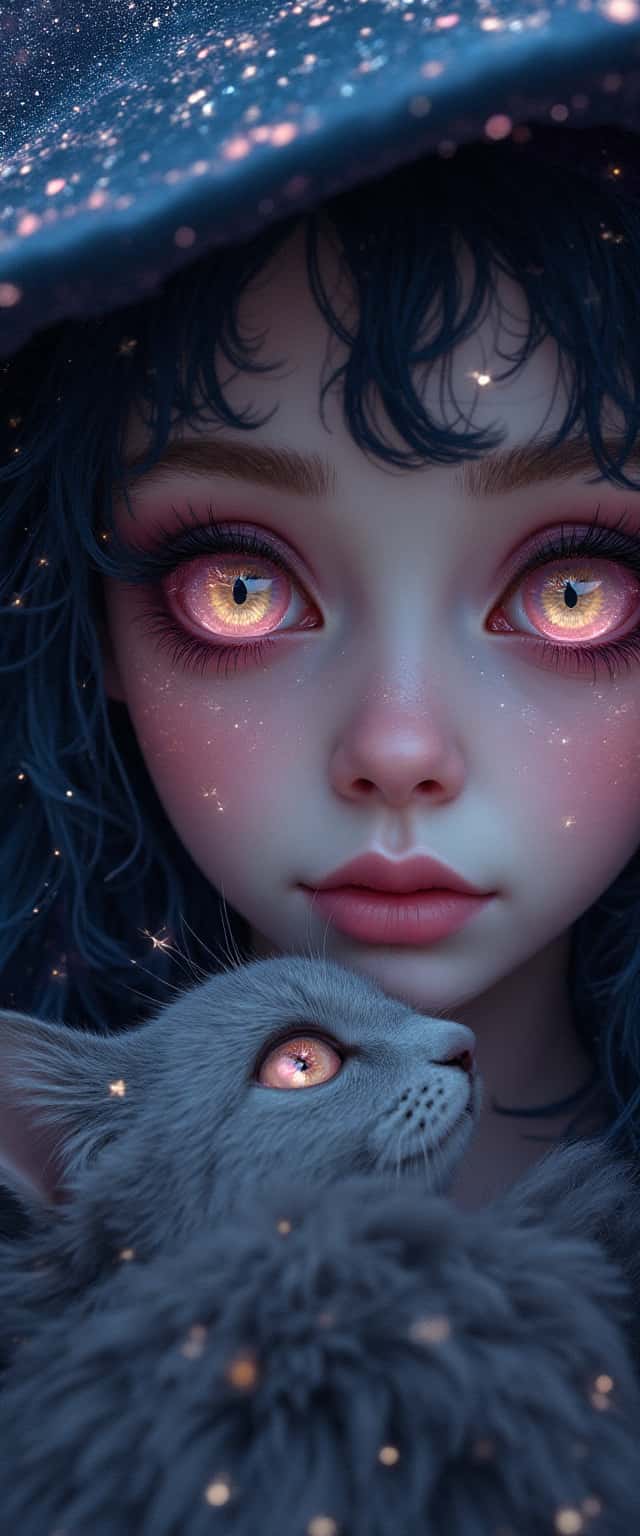 Celestial Witch Portrait Phone Case