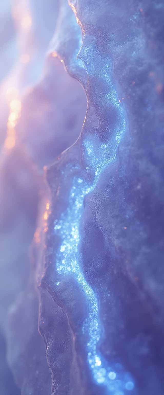 Luminous Lavender Marble Design Phone Case