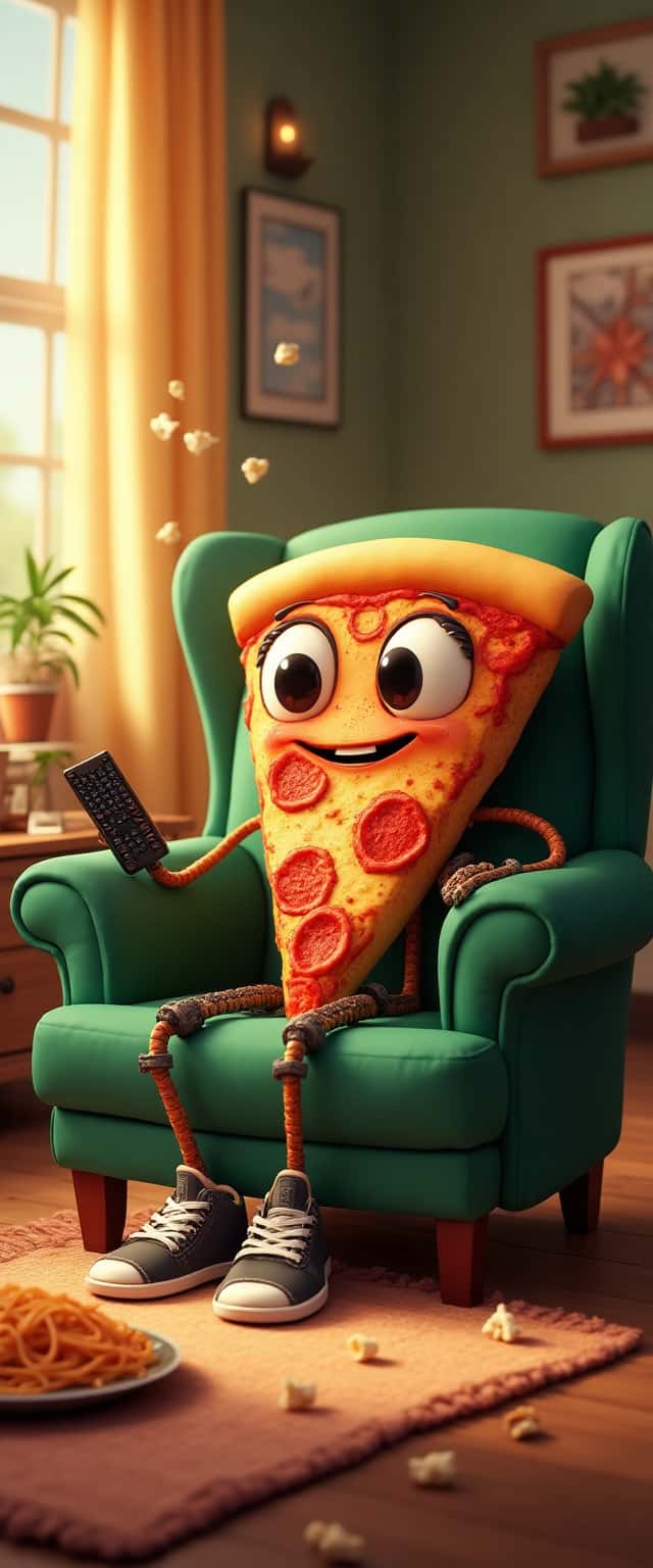 Humanoid Pizza Character Scene Phone Case Humanoid Pizza Character Scene Phone Case