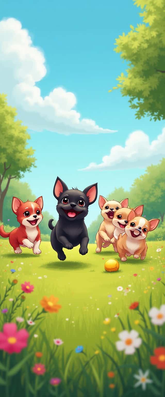 Playful Chihuahuas in Garden Phone Case