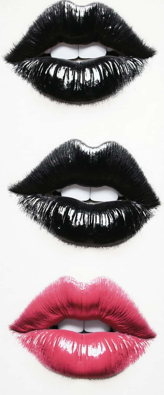 Glossy Lipstick Kiss Marks Design Phone Case