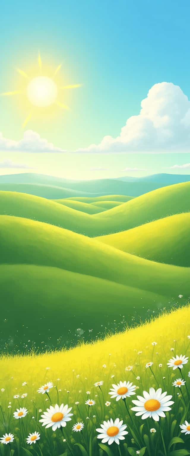 Joyful Rolling Hills Landscape Phone Case Joyful Rolling Hills Landscape Phone Case