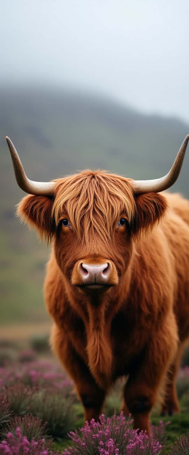Highland Cow Portrait Phone Case