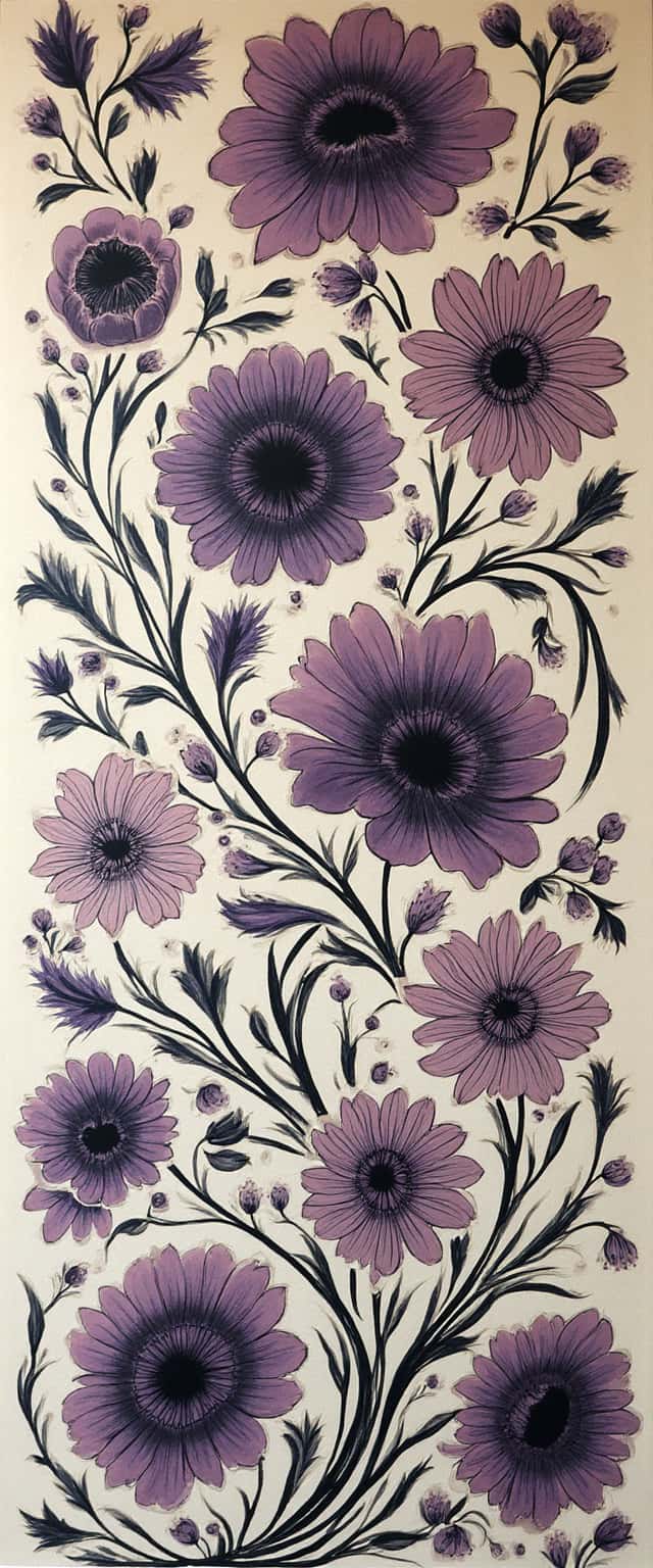 Elegant Floral Art Nouveau Design Phone Case