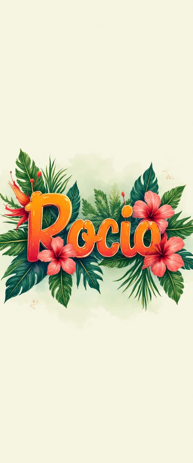 Rocio Tropical Floral Design Phone Case