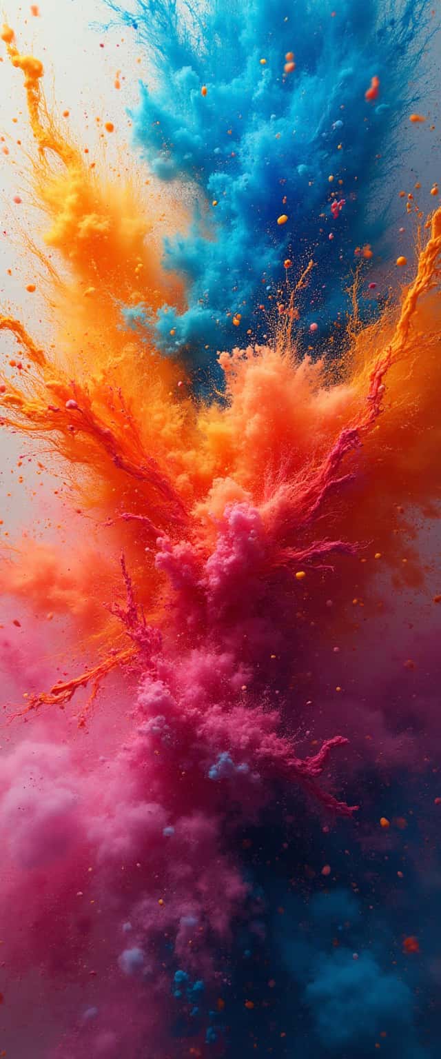 Color Explosion Abstract Design Phone Case