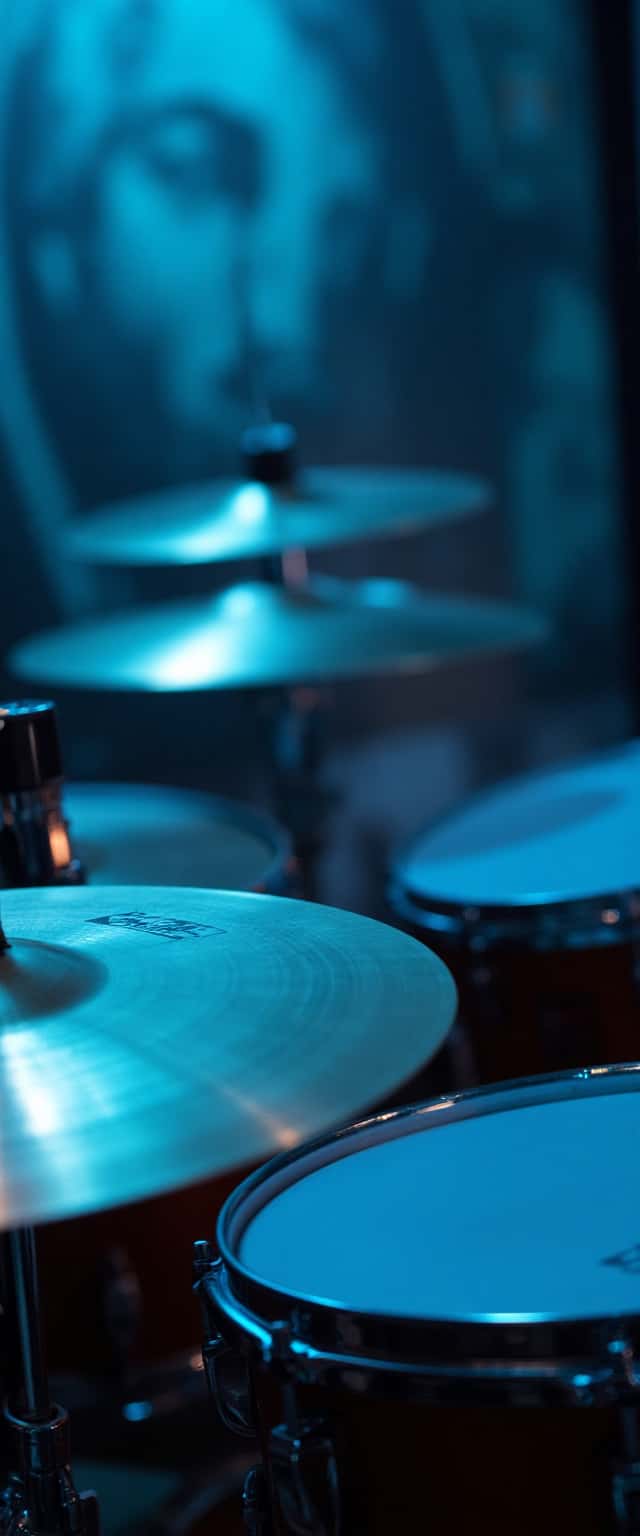 Close-Up of Snare Drum and Cymbals Phone Case