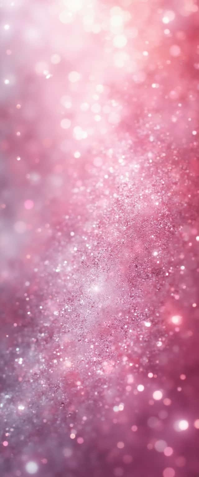 Sparkling Pink and Silver Background Phone Case