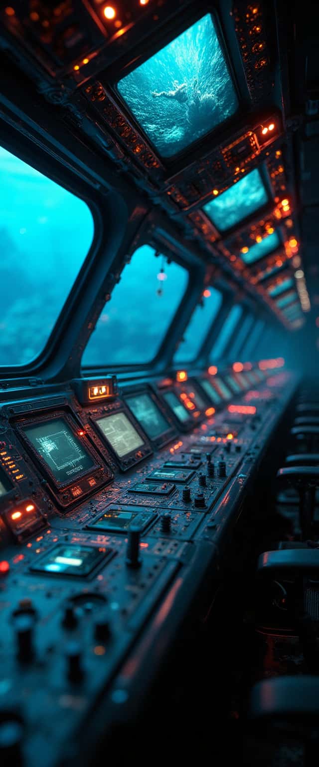 Submarine Control Room Perspective Phone Case