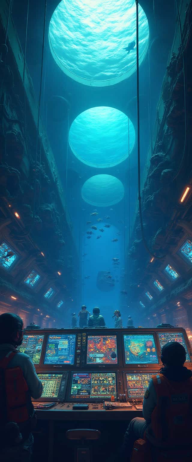 Deep-Sea Adventure Submarine Scene Phone Case