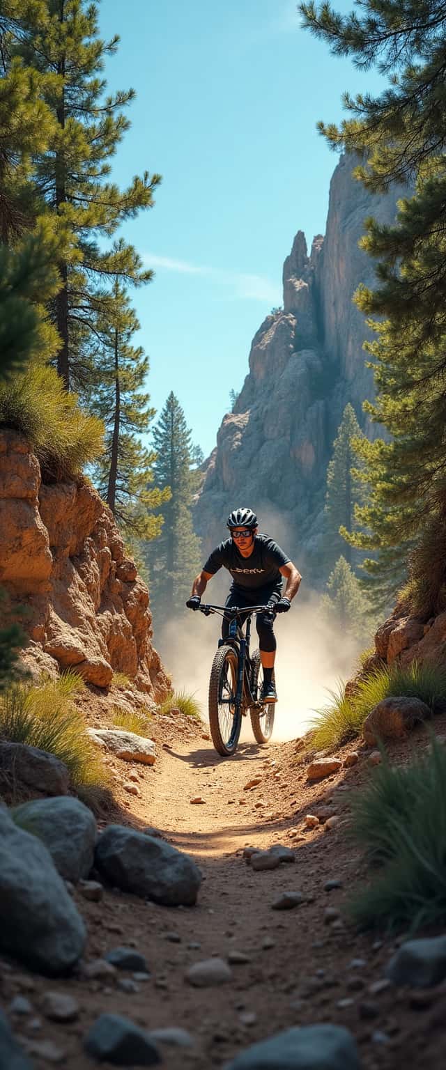 Adrenaline Mountain Biker Scene Phone Case
